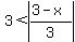 3%3Cabs%28%283-x%29%2F3%29
