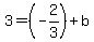 3=%28-2%2F3%29%2Bb