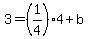 3=%281%2F4%29%2A4%2Bb