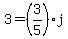 3=%283%2F5%29j
