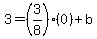 3=%283%2F8%29%280%29%2Bb