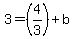 3=%284%2F3%29%2Bb