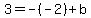 3=-%28-2%29%2Bb