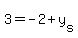 3=-2%2By%5Bs%5D%29%2F2
