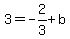 3=-2%2F3%2Bb