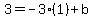 3=-3%281%29%2Bb