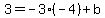 3=-3%2A%28-4%29%2Bb