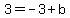 3=-3%2Bb