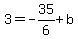 3=-35%2F6%2Bb