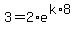 3=2%2Ae%5E%28k%2A8%29