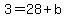 3=28%2Bb