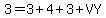 3=3%2B4%2B3%2BVY