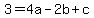3=4a-2b%2Bc