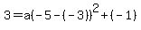 3=a%28-5-%28-3%29%29%5E2%2B%28-1%29