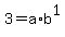 3=a%2Ab%5E1