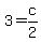 3=c%2F2