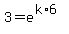3=e%5E%28k%2A6%29