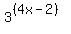 3%5E%28%284x-2%29%29