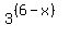 3%5E%28%286-x%29%29