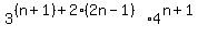 3%5E%28%28n%2B1%29%2B2%282n-1%29%29%2A4%5E%28n%2B1%29