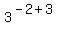 3%5E%28-+2+%2B+3%29