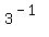 3%5E%28-1%29