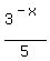 3%5E%28-x%29%2F5