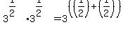 3%5E%281%2F2%29+%2A+3%5E%281%2F2%29+=+3%5E%28%28%281%2F2%29%2B%281%2F2%29%29%29