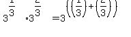 3%5E%281%2F3%29%2A3%5E%282%2F3%29+=+3%5E%28%28%281%2F3%29%2B%282%2F3%29%29%29