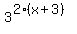 3%5E%282%28x%2B3%29%29