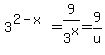 3%5E%282-x%29=9%2F3%5Ex=9%2Fu