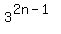 3%5E%282n-1%29