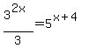 3%5E%282x%29%2F3+=+5%5E%28x%2B4%29