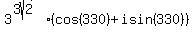 3%5E%283sqrt%282%29%29%2A%28cos%28330%29%2Bisin%28330%29%29