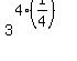 3%5E%284%2A%281%2F4%29%29