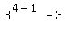 3%5E%284%2B1%29-3
