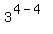 3%5E%284+-+4%29
