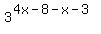 3%5E%284x-8-x-3%29