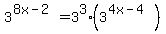 3%5E%288x-2%29+=+3%5E3%2A%283%5E%284x-4%29%29