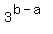 3%5E%28b-a%29