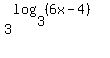 3%5E%28log%283%2C%286x-4%29%29%29