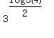 3%5E%28log3%284%29%2F2%29