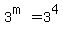 3%5E%28m%29=+3%5E4