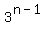 3%5E%28n-1%29