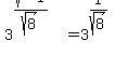 3%5E%28sqrt%28-1%29%2Fsqrt%288%29%29=3%5E%28i%2Fsqrt%288%29%29