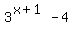 3%5E%28x%2B1%29+-+4