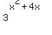 3%5E%28x%5E2+%2B+4x%29