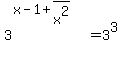 3%5E%28x-1%2B3%2Fx%5E2%29=3%5E3