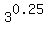 3%5E0.25