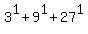 3%5E1+%2B+9%5E1+%2B+27%5E1